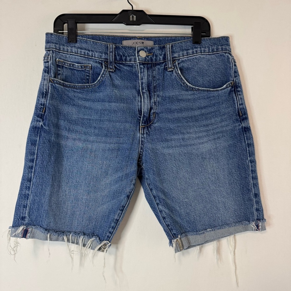 Joe’s Jeans Distressed High Rise Bermuda Shorts Size 32